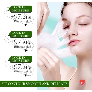 12 Sheet Masks, Korean Face Care with Natural Ingredients, Daily Care Beauty Mask, Hydration and Nourishing for All Skin Types, 25ML