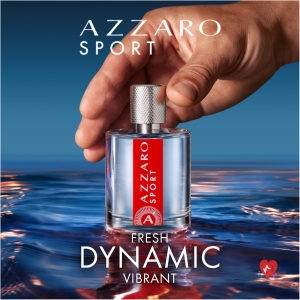 Azzaro Sport Eau de Toilette - Men's Fragrance Fresh and Pure - Citrus, Aromatic & Woody Fragrance - For Casual Everyday Wear - Luxury Perfume for Men