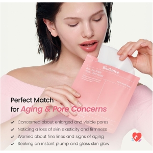 BIODANCE Bio-Collagen Real Deep Mask, Hydrogel Mask, Pore Minimization, Elasticity Enhancement, Korean Skincare | 1.19 oz (1.19 oz) x 4 pcs