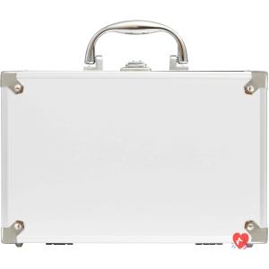 bonvoyage, Bon Voyage Women's Make-Up Set, Includes Lipstick, Eyeshadow, Blush, Nail Polish, and Mirror, Portable and Lightweight Metal Case