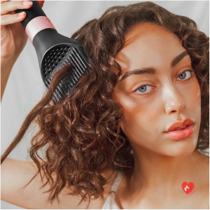 Cecotec Brosse Soufflante avec 14 Têtes, Technologie Coanda CeramicCare 14in1 AirGlam Noir. Brosse Chauffante 1400W, Moteur Numérique, Éliminateur de Frisottis, 3 Températures