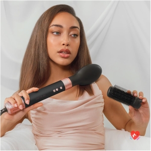 Cecotec Brosse Soufflante avec 14 Têtes, Technologie Coanda CeramicCare 14in1 AirGlam Noir. Brosse Chauffante 1400W, Moteur Numérique, Éliminateur de Frisottis, 3 Températures