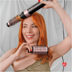 Cecotec Brosse Soufflante avec 14 Têtes, Technologie Coanda CeramicCare 14in1 AirGlam Noir. Brosse Chauffante 1400W, Moteur Numérique, Éliminateur de Frisottis, 3 Températures