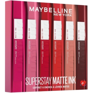 Coffret x6 Rouge à lèvres liquides Superstay Matte Ink