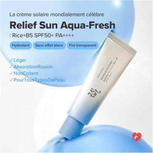 Crème solaire SPF50 Aqua Fresh Relief Sun B5 Rice