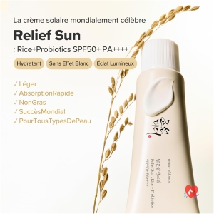 Crème solaire Sun Relief Rice + Probiotics