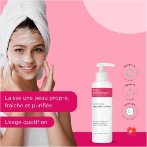 Eau Précieuse - My Essential 3 Face Care Kit - Purifying Lotion - Cleansing Gel - Anti-Bleach Care + 1 Free Konjac Sponge