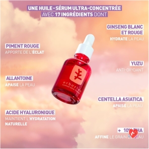 Erborian - Skin Therapy - Sérum ou Huile de Nuit Visage Multi-perfecteur au 17 Super Ingrédients – Sérum pour tous types de peaux - Soin cosmétique Coréen