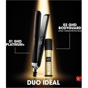 ghd - Lisseur cheveux ghd Platinum+ - Fer à lisser professionnel - Lisse en un passage sans chaleur extrême, 75% plus brillants, 70% plus forts - Lisseur boucleur idéal cheveux colorés/abîmés