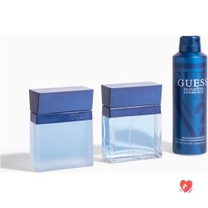GUESS Seductive Blue, Eau de Toilette pour Homme, Parfum Oriental Boisé, Senteur Fraîche et Épicée, Longue Durée