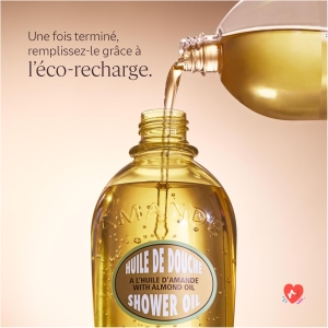 Huile de douche nourrissante Amande