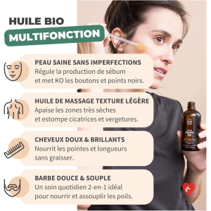 Huile de Jojoba visage corps Bio 100ml