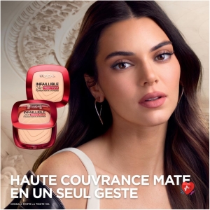 L'Oréal Paris - Long-lasting Powder Foundation - Waterproof - Infallible 24H Fresh Wear - Shade : Golden Beige (140) - 9 g