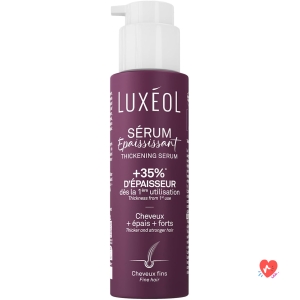 LUXEOL Thickening Serum without Rinsing - +35% Thickness from the First Use* - Proven Effectiveness - with Red Seaweed, Rice Protein & Hyaluronic Acid - Made in France - 100 ml