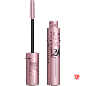 Maybelline New York Intense Volume Unlimited Length Mascara - Formula Enriched with Bamboo and Fiber Extracts - Sky High - Shade : Very Black - 5 ml