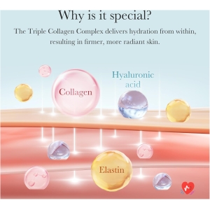 Medicube Triple Collagen & Hyaluronic Acid, Premium Elastin & Shea Butter - Anti Wrinkle & Moisturizing Face Cream - Skincare Coreen, 50ml