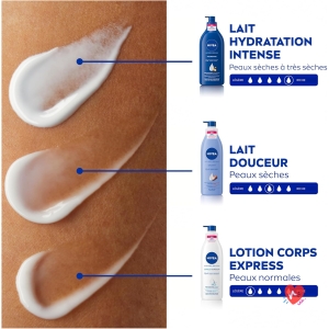 NIVEA Intense Hydration Body Lotion 72H (1 x 620ml) - Nourishing Milk with Pure Hyaluronic Acid & Sweet Almond Oil - Moisturizing Body Cream for Dry to Very Dry Skin