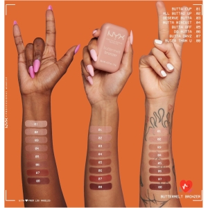 NYX PROFESSIONAL MAKEUP - Cream Bronzer - Body and Face Use - Buttermelt Bronzer, Shade : Desserve Butta