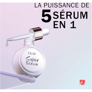 Olay Super Serum, Vitamin C Hydrating Face Serum, Niacinamide, Collagen Peptide, Anti-Aging and Radiance, 30 ml