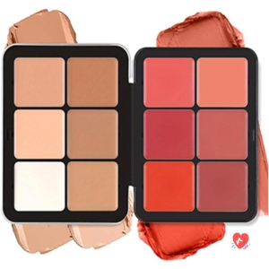 Palette Fard à Joues Blush et Correcteur 12 Couleurs