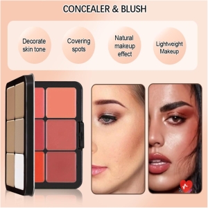 Palette Fard à Joues Blush et Correcteur 12 Couleurs
