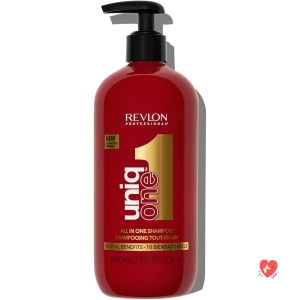 Revlon Professional UniqOne - Shampoing et Après shampoing 2en1 - Soin des Cheveux, Formule Vegan - Tous Types de Cheveux - Shampoing Hydratant - 490ml - Soin Cheveux Secs et Abimés