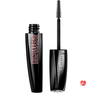 Rimmel Wonder Bond Bomb, 001 Black, Mascara, mascara allongeant, mascara sérum liant, ne coule pas, sans paquets, renforce les structures kératiniques, 11 ml