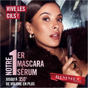 Rimmel Wonder Bond Bomb, 001 Black, Mascara, mascara allongeant, mascara sérum liant, ne coule pas, sans paquets, renforce les structures kératiniques, 11 ml