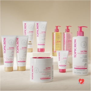 Topicrem - Ultra Moisturizing Body Lotion - Moisturizes 48 hours, Relipid, Protects the Skin - Smooth Texture, Delicate Odour - Moisturizing Cream for Sensitive Skin - Made in France - 500 ml