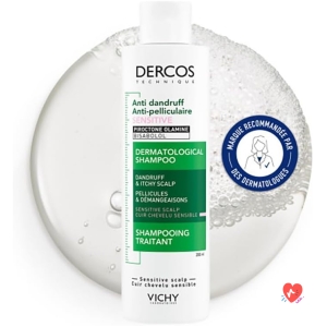 Vichy, Dercos, Anti-Dandruff Treatment Shampoo, Dandruff & Itching, Sensitive Scalp, 200 ml