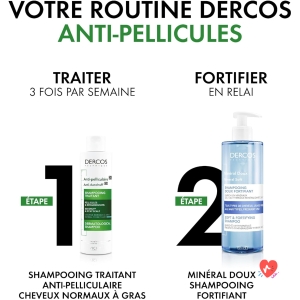 Vichy, Dercos, DS Anti-Dandruff Shampoo, Dandruff & Itching, Normal to Oily Hair, 390 ml