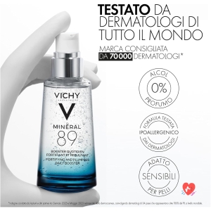 Vichy Mineral 89 Hyaluronic Acid Hydrating Serum for All Skin Types, 50 ml