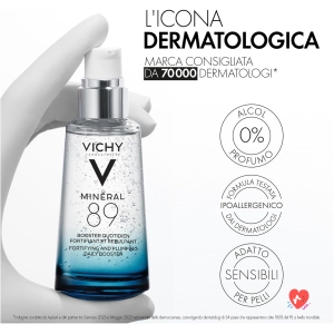 Vichy Mineral 89 Hyaluronic Acid Hydrating Serum for All Skin Types, 50 ml