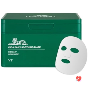 Masque Apaisant Cica Daily Soothing Vt Cosmetics (30 Piu00e8ces)