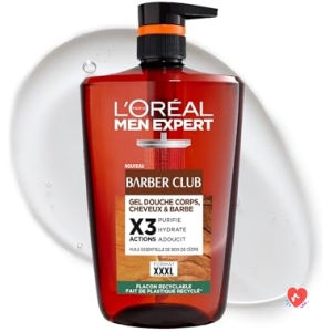 Gel Douche 3 En 1 Corps, Cheveux, Barbe L'oru00e9al Paris Men Expert