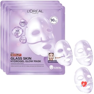 Masque Visage Hydrogel Acide Hyaluronique Revitalift Filler Glass Skin L'oru00e9al Paris