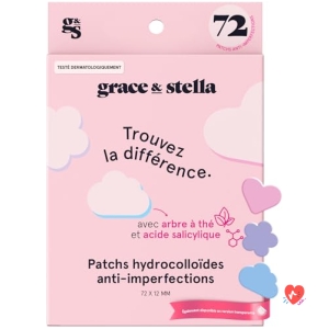 Patchs Anti Boutons Hydrocollou00efdes Grace & Stella, 72 Unitu00e9s