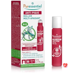 Roller Apaisant Anti Piqu00fbres Puressentiel, 11 Huiles Essentielles