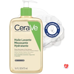 Huile Lavante Moussante Hydratante Cerave