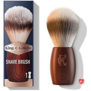 Blaireau De Rasage King C. Gillette, Fibres Douces Synthu00e9tiques