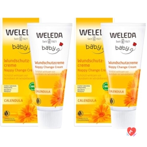 Cru00e8me Change Calendula Weleda, Lot De 2